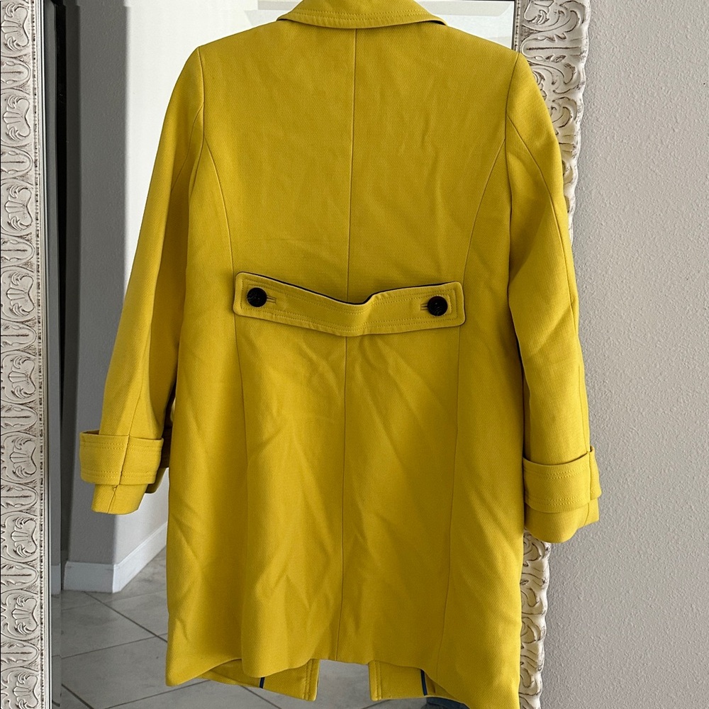 Boden Aileen Yellow Single-Button  Coat size 4P - Picture 6 of 7